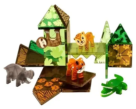 MAGNA-TILES Magnetická stavebnica Jungle / 25 dielikov