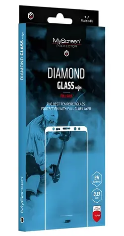 MyScreen Diamond Glass edge FullGlue čierna / Ochranné sklo / XIAOMI Redmi 10 (2022) / Full Glue cez celý displej