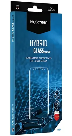 MyScreen HybridGLASS Edge 3D Apple iPhone 7 a 8 biela / Hybridné sklo / 3D / EasyApp PLUG