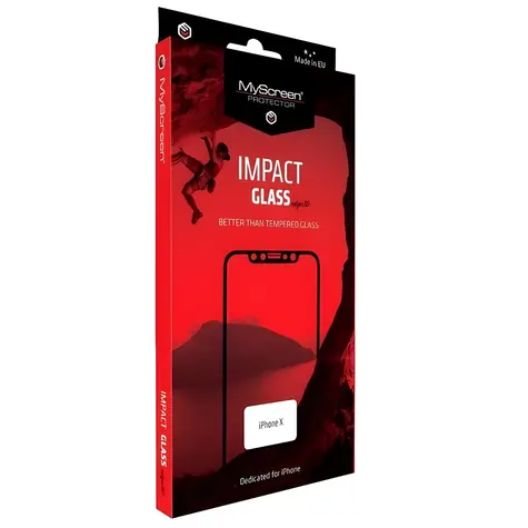 MyScreen Protector ImpactGLASS Edge3D iPhone Xs Max/11 Pro Max čierna / Ochranné sklo / Anti-shock / 8H tvrdenia