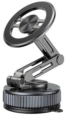 USAMS ZJ087 čierna / Magnetický držiak telefónu / univerzálny / 360° otočný / auto, domov, kancelária