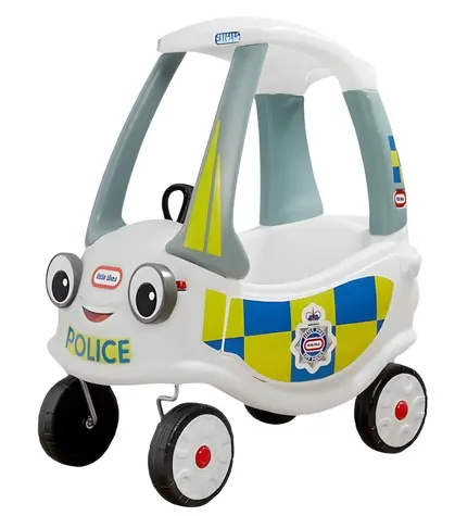 Odrážadlo Polícia biela / Plast / detské