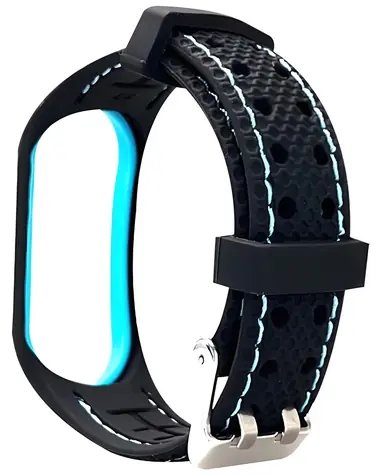Beline Sport Strap pre XIAOMI Mi Band 7 čierno-modrá / Náhradný silikónový remienok
