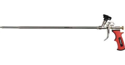 YATO Pištoľ na montážnu penu PTFE 500 mm / Vytlačovacia pištoľ / Regulácia prietoku / Nerezová oceľ, hliník