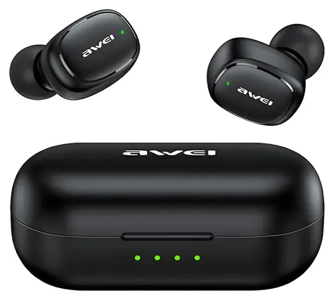 Awei T13 Pre čierna / Bezdrôtové slúchadlá / TWS / Bluetooth 5.1 / dobíjacia stanica