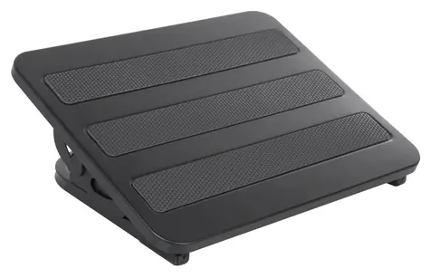 Podnožka MC-831 čierna / Ergonomická podnožka / nastaviteľný sklon / nosnosť 20 kg