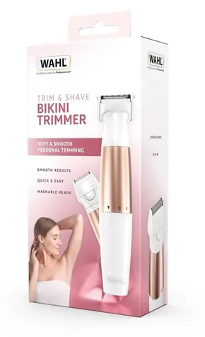 TRIM&SHAVE Zastrihávač bikini biela / Zastrihávač / Akumulátorový / Min. dĺžka strihu 0,5 mm / Puzdro