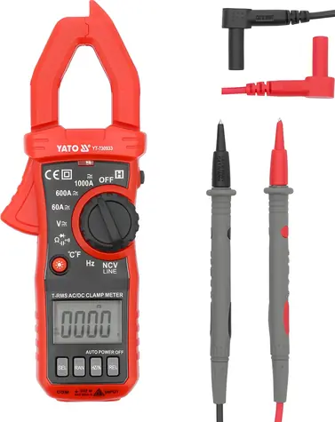 YATO YT-730933 / Multimeter kliešťový / True RMS / LCD 6000 / AC / DC 1000 A / NCV
