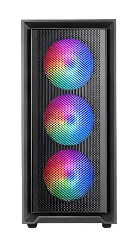 Tacens MARS MC-AIR čierna / Skriňa / ATX / 4X 120mm ARGB ventilátor / sieťovina / 1x USB 3.2 Gen2 & 2x USB 2.0