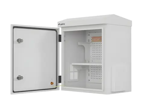10" nástenná rack skriňa IP55 šedá / Nástenná skriňa / hermetická / 320x220x400 mm / montáž na stenu / stĺp