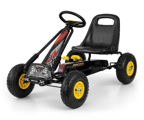 Šliapací motokára Thor čierna / Šliapací motokára / pre deti