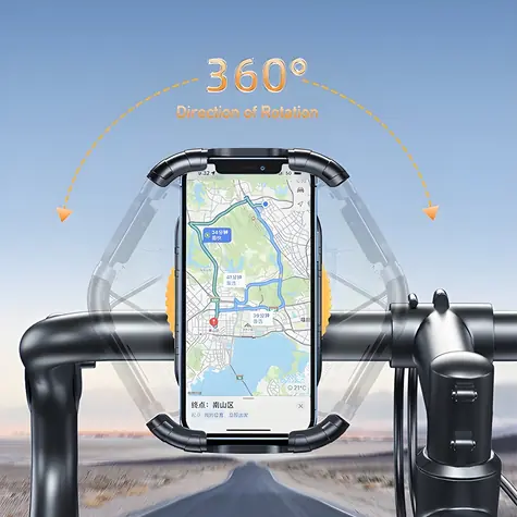 AWEI X29 čierna / Držiak telefónu na bicykel / Na rám / 4,7-6,7" / Nastaviteľný uhol