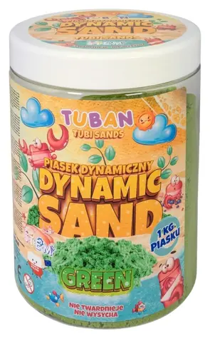 Tuban Kinetický piesok zelený / 1 kg