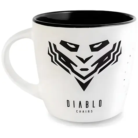 Diablo Chairs Hrnček bielo-čierny / Hrnček / Keramika / 310 ml
