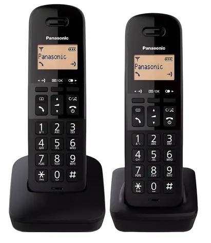 Panasonic KX-TGB612FXB Twinpack čierna / Bezdrôtový telefón / 2 slúchadlá