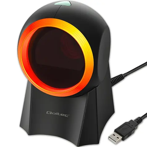 Stacionárny snímač čiarových kódov 1D a 2D čierna / USB / kábel 1,75 m