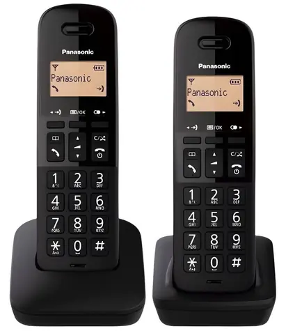 Panasonic KX-TGB612 čierna / DECT bezdrôtový telefón / Duo / 2 slúchadlá