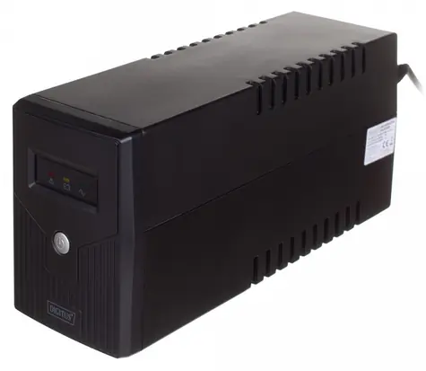 Digitus Line-Interactive UPS / Záložný zdroj UPS / 800VA/480W / 12V/9Ah / 2x Schuko / AVR / USB / RJ11