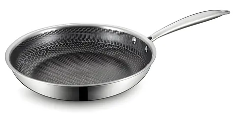Voštinová panvica MR-1214-28 28 cm / Panvica / Nerez, hliník / Indukcia / Nepriľnavý povrch / Do rúry 260°C
