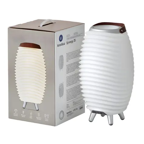 Synergy 35 biela / LED lampička / s reproduktorom / s chladičom / stolný