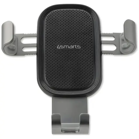 4smarts Grabber 2.0 čierno-šedá / Držiak telefónu do auta / do mriežky ventilácie / sklopný