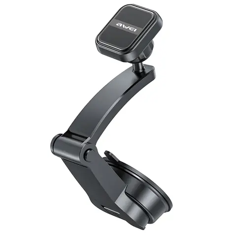 AWEI X54 čierna / Magnetický držiak do auta / Palubná doska, čelné sklo