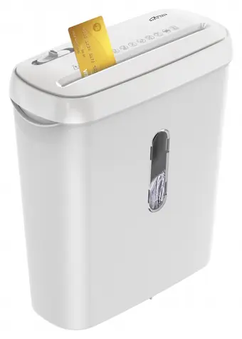 MED MT223 biela / Skartovací stroj / dokumenty, fólia, kreditné karty / 70 dB / kôš 8 l