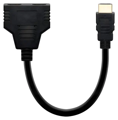 AK-77 Pasívny HDMI splitter / HDMI splitter / 1x HDMI (M) - 2x HDMI (F) / bez napájania
