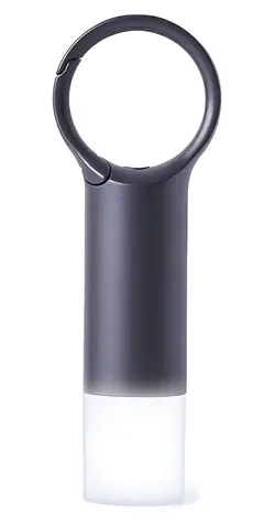 Lexon Nomaday Flash LL137X sivá / LED kľúčenka / IPX4 / USB-C