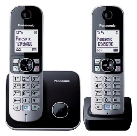 Panasonic KX-TG6812 čierna / DECT bezdrôtový telefón