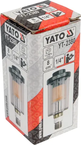 YATO Filter vzduchu 1/4" / Filter vzduchu / max. 1,4 MPa