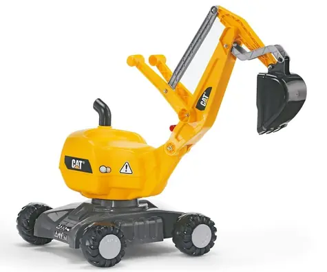 RollyDigger CAT bager na kolieskach / Detské vozítko / Otočné rameno 360° / Nosnosť 50 kg / od 3 rokov