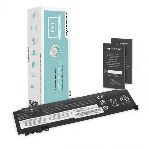 Lenovo ThinkPad T460s, T470s / Batéria pre notebook predná / 2000mAh / 23Wh