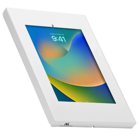 Maclean MC-474W biela / Držiak tabletu na stenu / 9,7-11" / zámok proti krádeži