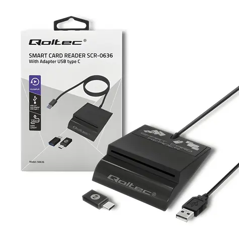 SCR-0636 / Čítačka čipových ID kariet / USB-C