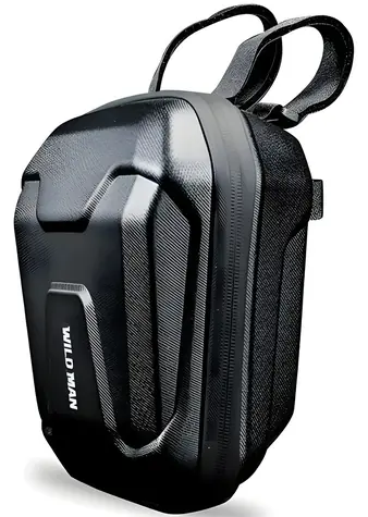 WILDMAN Taška na rám kolobežky TS9 čierna / 2,5 l / Suchý zips / Polyuretán a EVA pena / 195 x 110 x 230 mm