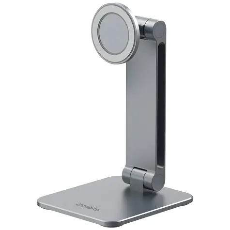 4smarts ErgoPro Desk Stand šedá / Držiak / Magnetický / MagSafe / Skladací / Hliníkový