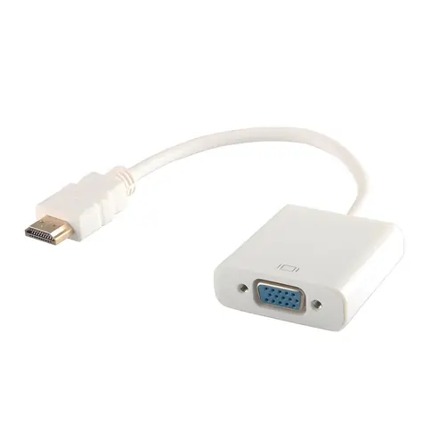 CL-201 biela / Adaptér / HDMI (M) - VGA (F) / max. 1920×1200