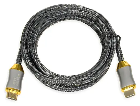 Kábel HDMI 2.1 8K 2 m strieborná / Kábel HDMI / 8K/4K/1080p / Pozlátené konektory