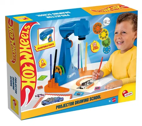 HOT WHEELS Škola kreslenia s projektorom / Kreatívna súprava / S projektorom