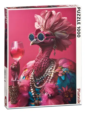 PIATNIK Puzzle Pink Birdie / 1000 dielikov / od 12 rokov