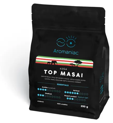 Keňa Top Masai / Zrnková káva / 250 g