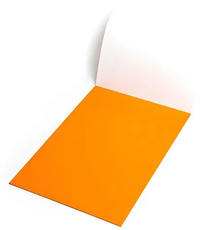 SYMBIO Elektrostatická flipchart fólia 500x700 mm oranžová / Flipchart fólia / 25 ks