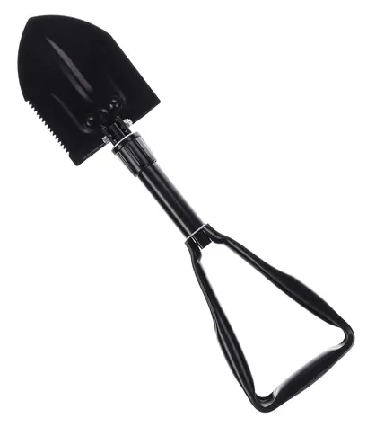 SIXTOL Skladacia lopatka s krompáčom CAR SHOVEL 3 / V puzdre / Pílovité ostrie / Dĺžka 31 cm