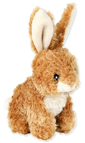 TRIXIE Plyšová hračka Králik 15 cm / Hračka pre psa / plyš / so zvukom / béžová