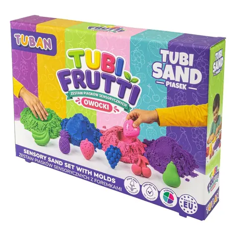 Tuban Sada kinetického piesku Tutti Frutti / Kinetický piesok / senzorický