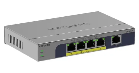Switch 5 portov Gigabit Ethernet PoE+ / Switch / 5x GbE / PoE+ / neriadený