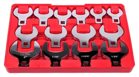SIXTOL MECHANIC WRENCH SET 5 / Sada vymeniteľných stranových kľúčov / 1/2" / 14 ks