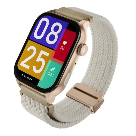 Garett GRC Activity 3 zlatá / Chytré hodinky / 1,95 "AMOLED / BT hovory / IP68