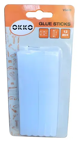OKKO Tavné lepiace tyčinky transparentné / 7,2x100 mm / 12 ks